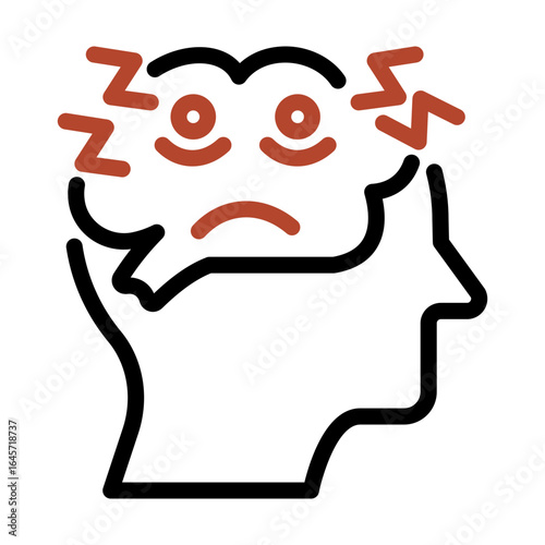 Insomnia Mental Health Awareness Concept
