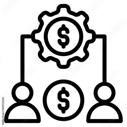 Resource allocation icon