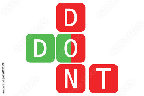 Free Download Do and don't or good and bad icons. Positive and negative symbols. Flat illustration. Dos Donts Red Green Button Style.  Yes, no vector Positive, negative sign business concept. typography letters eps - GFXLoad