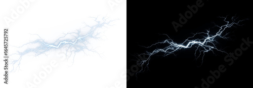 Bright flashes of lightning dispersing the darkness. Electric lines of light cutting through the blackness like pure energy. A thunder, overlay, lightning, storm, electric PNG.