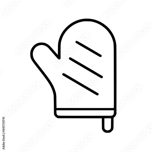 Minimalist Bakery Oven Mitt Icon