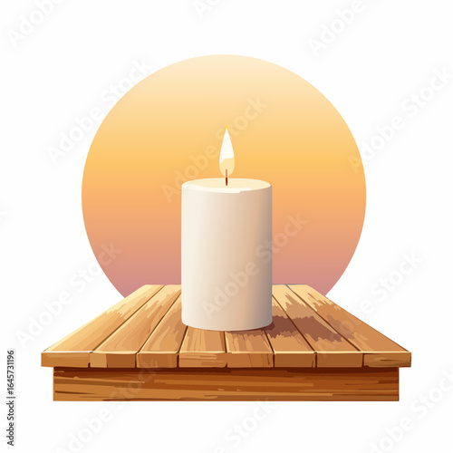 Spa massage or beauty salon icon candle spa treatments or natural treatment concept natural cosmetic or bath supplies for body care
2