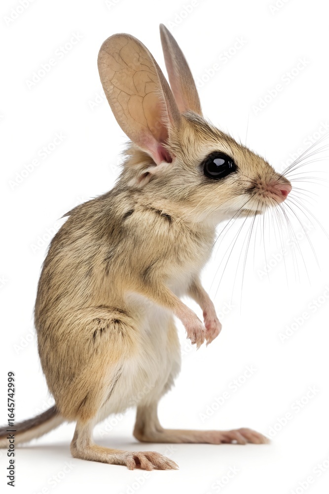 Obraz premium jerboa on white background