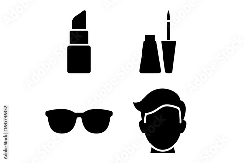 Beauty and Fashion Icons Set
