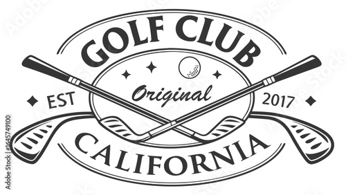 Vintage Golf Club Logo for California.