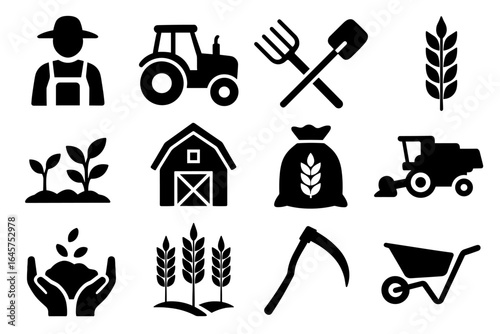 Agriculture Icon Set. Agriculture Icon Set simple compose