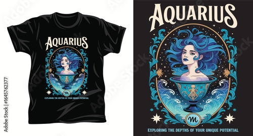Astrology graphic vector t shirt design print. 