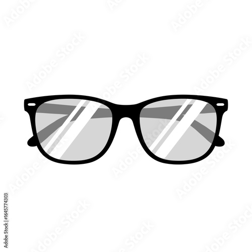 Stylish black rimmed eyeglasses with clear lenses for everyday wear and fashion