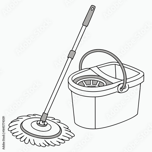 Mop and bucket cleaning tools household hygiene
