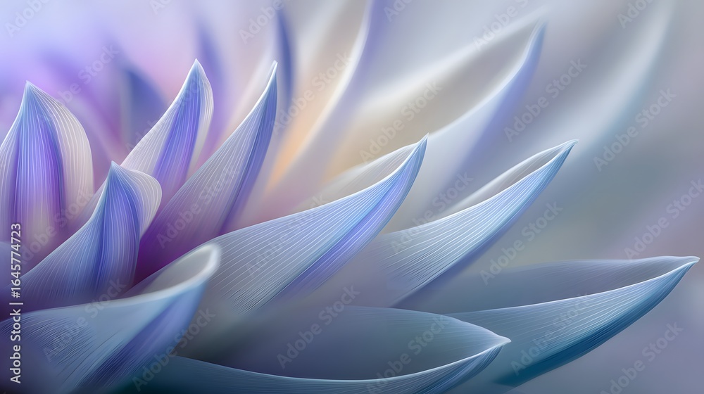 Obraz premium Delicate petals of a pastel flower close-up.