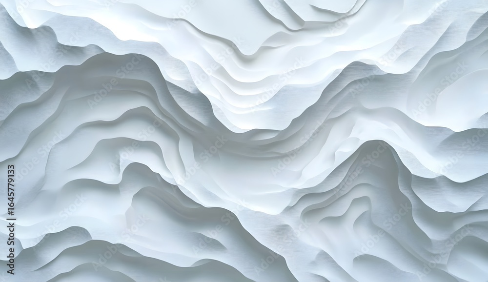 Obraz premium White background with topographic lines, simple and minimalist style, vector illustration, white color scheme, high resolution,