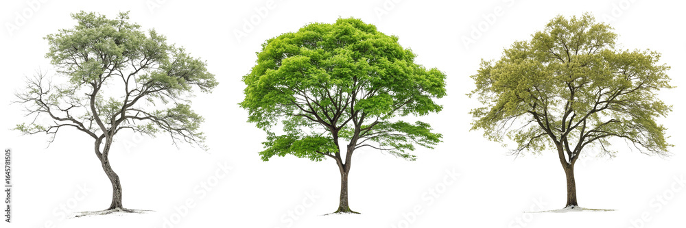 Obraz premium Set of A Sight of a tree isolated on a transparent background.