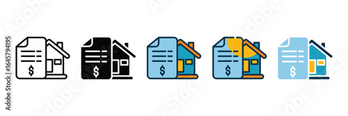 Estate Planning Icon Set Multiple Style Collection