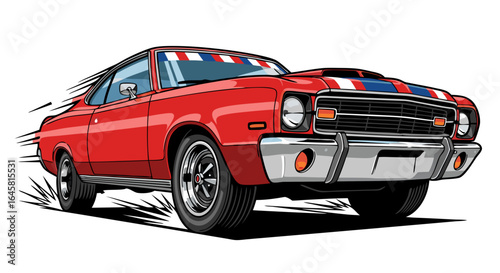 Vintage Sports Car Illustration