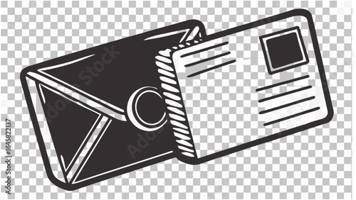 Classic mail delivery icon for business correspondence and direct marketing outreach campaigns online