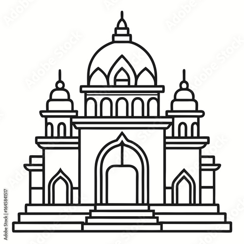 taj mahal vector