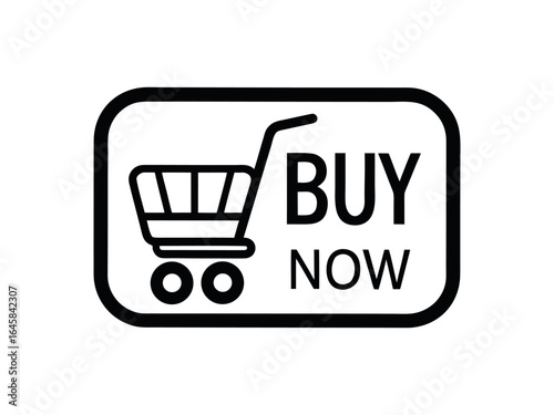 Buy now black simple button. 3d buy now sign button isolated. Shopping sign