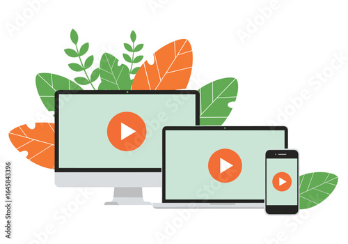 Digital media technology for online video content creation and distribution across multiple devices