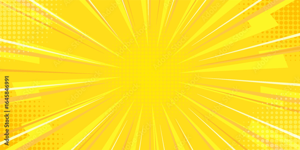 © Iflah - Yellow comic book background. Modern creative pop art orange halftone style background © Iflah - Yellow comic book background. Modern creative pop art orange halftone style background