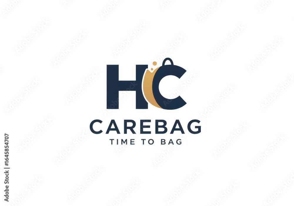 Fototapeta premium Carebag logo isolated on transparent background