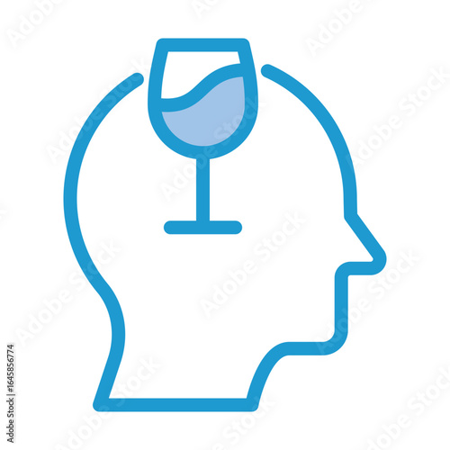 Alcoholism Mental Health Awareness Concept