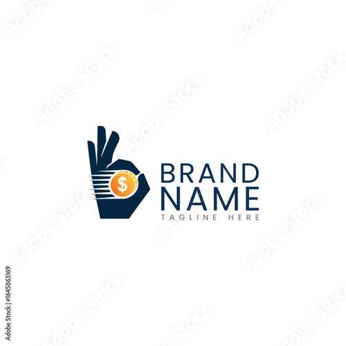 financial design template, vector financial design. Good money logo, fast money logo