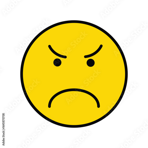 the annoyed emoji is yellow