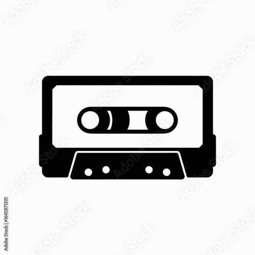 Vintage Cassette Tape Icon Design