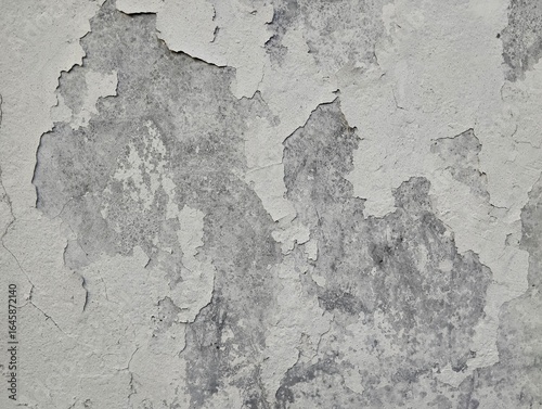 Close up of grunge old wall weathered with peeling paint texture background 