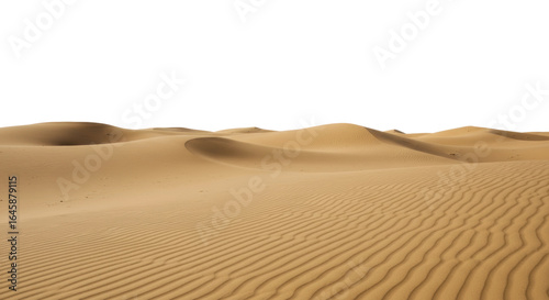 Exploring sand dunes desert landscape nature arid environment wide-angle serenity concept. Cut out png
