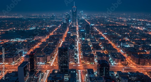 night city traffic in saudi riyadh