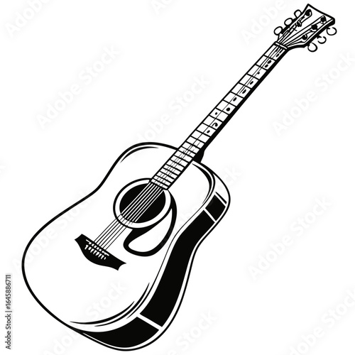 acoustic guitar vector