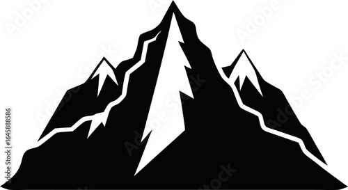 Mountain Landslide Natural Disaster Icon