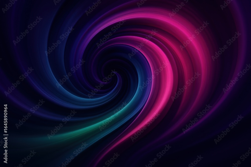 Fototapeta premium Abstract Swirling Nebula: Vibrant Pink, Teal, and Purple Cosmic Vortex background