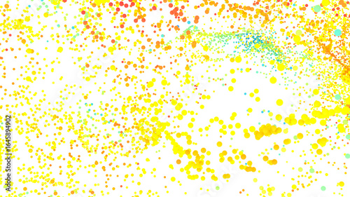 Vibrant, colorful dots scat...
