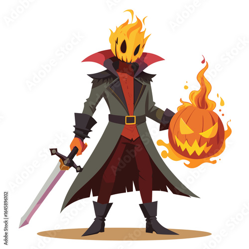 Scary Halloween Vector Set with Spooky Elements