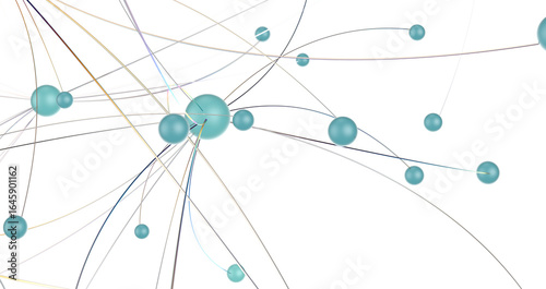 network shape. Abstract 3D ...