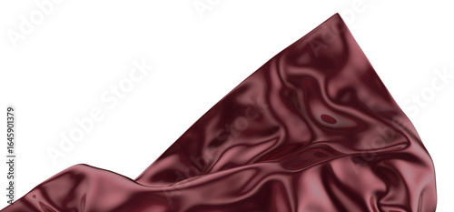 Smooth elegant red cloth is...