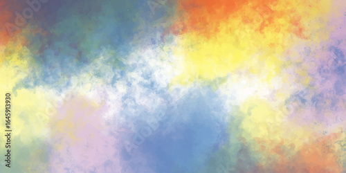 cloudy sky background. Abstract colorful watercolor background. Vintage style. Hand painted texture. creative blur, smoky Cloudy concept with dark color splash design. Soft clouds in the sky. art, ink