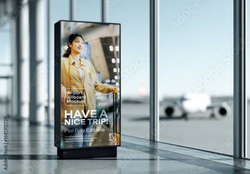 Airport Billboard Mockup
