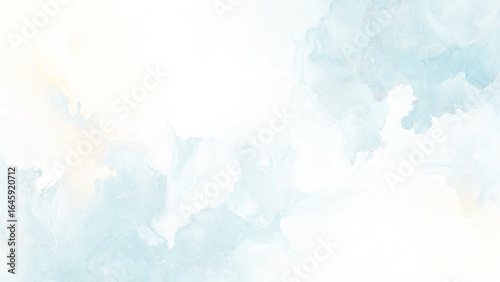 Abstract watercolor paint background by teal color blue and green with liquid fluid texture for background, banner