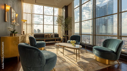 Luxury High Rise Apartment with Panoramic City View