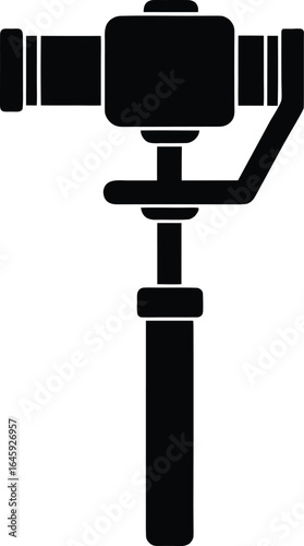 gimbal stabilizer silhouette vector art illustration