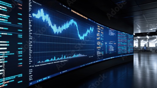 Wallpaper Mural Dynamic Stock Market Analysis with Real-Time Data Visualization Torontodigital.ca