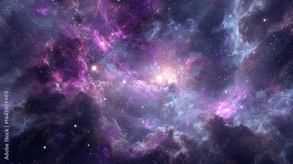 Fototapeta premium Colorful space nebula image