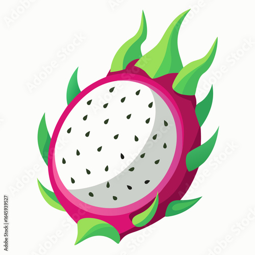 vector illustration of an apple with leaf