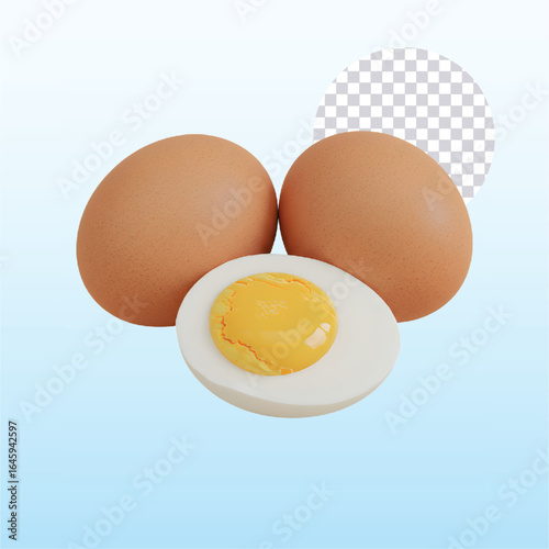 eggs on a white background