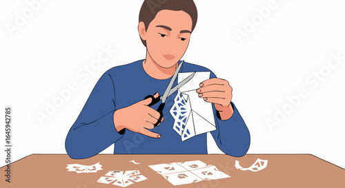 Crafting Whimsical Paper Snowflakes: A Creative Pursuit of Holiday Cheer and Artistic Expression