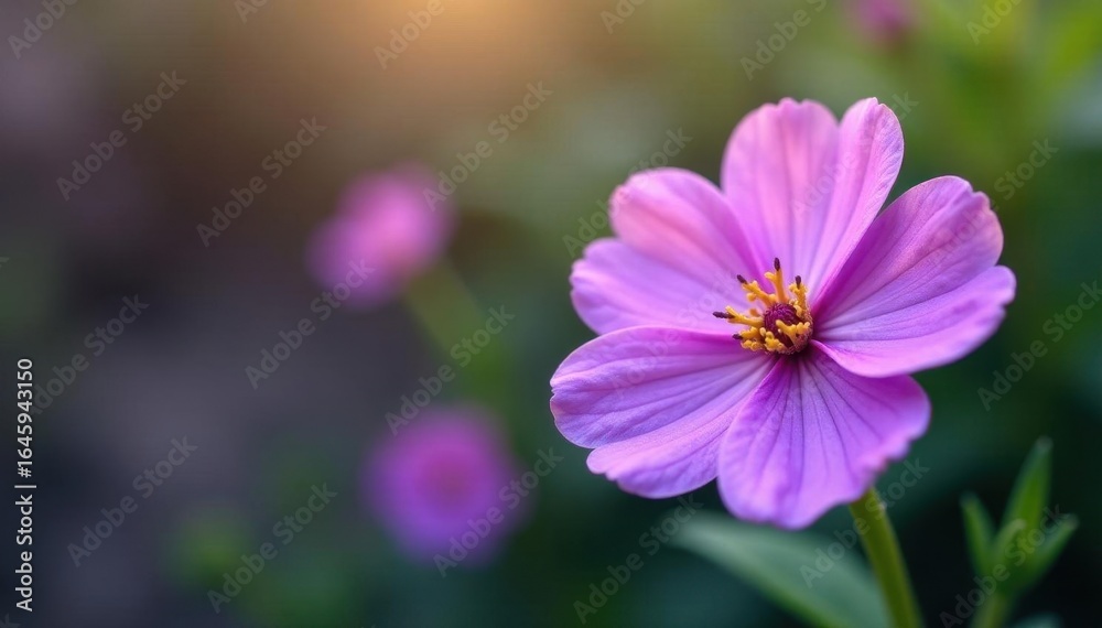 Vibrant purple wildflower, delicate petals, isolated , wildflower, botanical, detail Vibrant purple wildflower, delicate petals, isolated , wildflower, botanical, detail