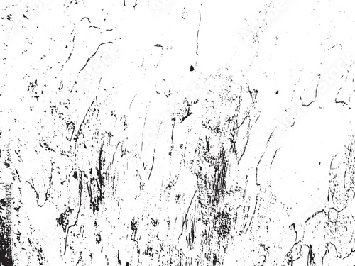 Grungy black and white texture with a rough surface, creating an abstract and aged background, perfect for adding a vintage and distressed look to designs isolated on white background